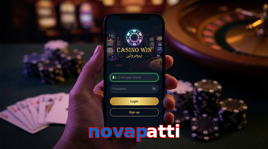Main screen of Novapatti login page for PK players